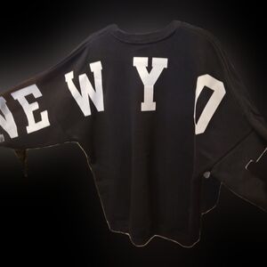 29-relax basic is beautiful oversized sweatshirt New York on back